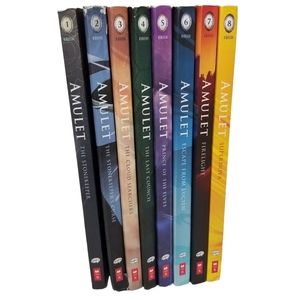 Amulet Books by Kazu Kibuishi Scholastic Lot of 8 Books